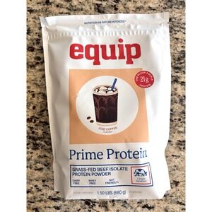 Equip Prime Protein Iced Coffee Grass Fed Beef Isolate Powder Paleo Keto 11/27